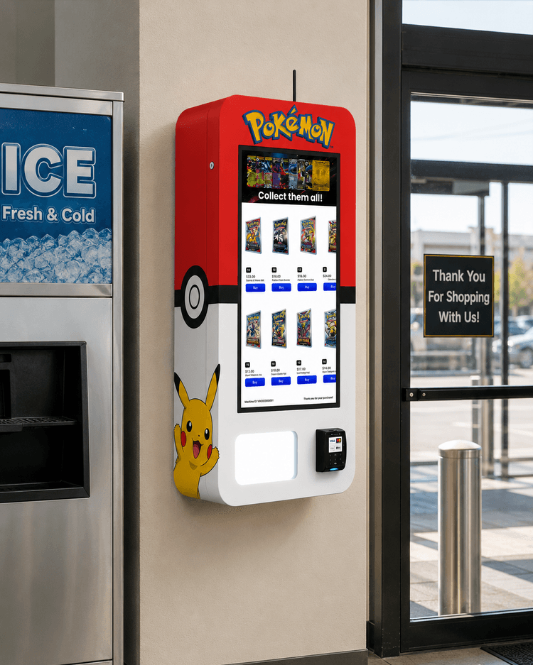 LVP Vending machine dimensions view