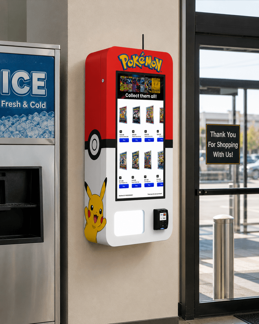 LVP Vending Pokemon machine display